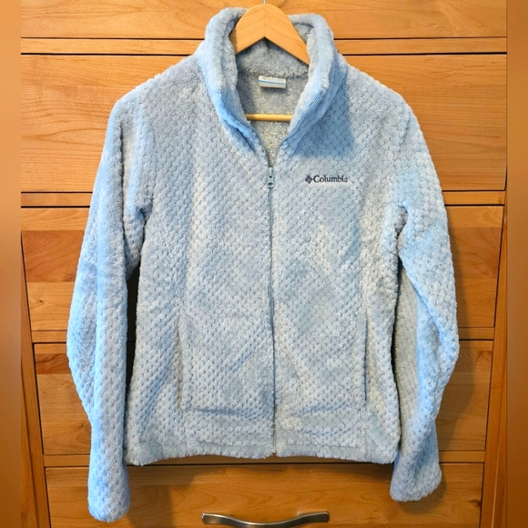 Columbia Super Soft Sky Blue Fleece Jacket - Picture 1 of 1